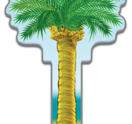 Lucky Line Keys: Palm design